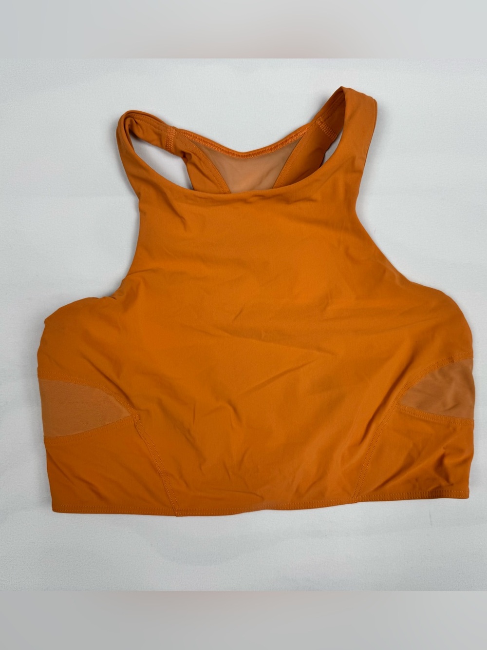 Lululemon Mesh-Back Train Bra *Medium Support A/B Cup Orange Frappe Women’s 8